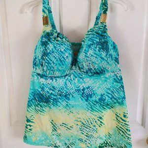 Lane Bryant Swim by Cacique Plus Size Tankini top size 42DD